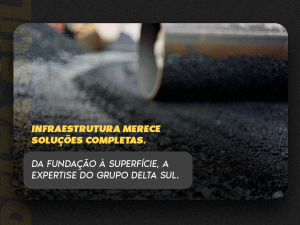Read more about the article INFRAESTRUTURA MERECE SOLUÇÕES COMPLETAS.