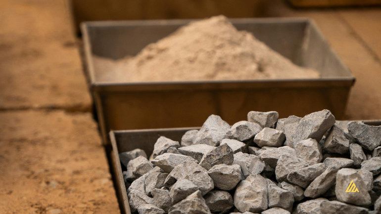 agregados minerais para obras