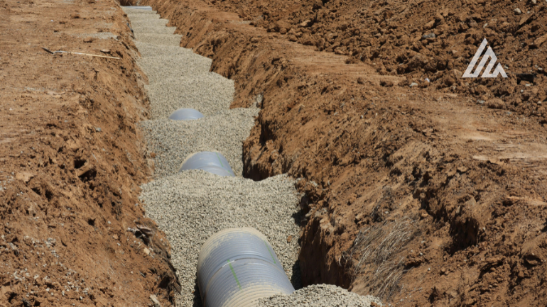 PREPARAÇÃO PARA DRENAGEM DE TERRENO